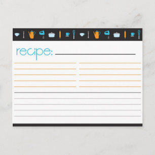 Bridal Shower Recipe Card