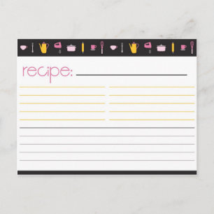 Bridal Shower Recipe Card