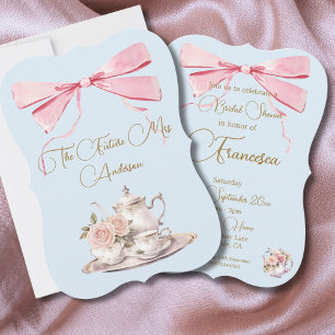 Bridal Shower Regency Tea Party Elegant Invitation