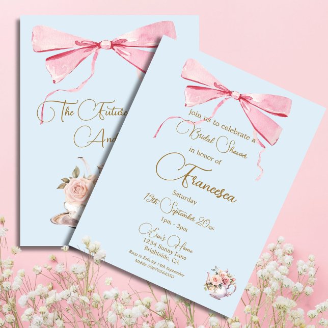 Bridal Shower Regency Tea Party Elegant Invitation (Creator Uploaded)