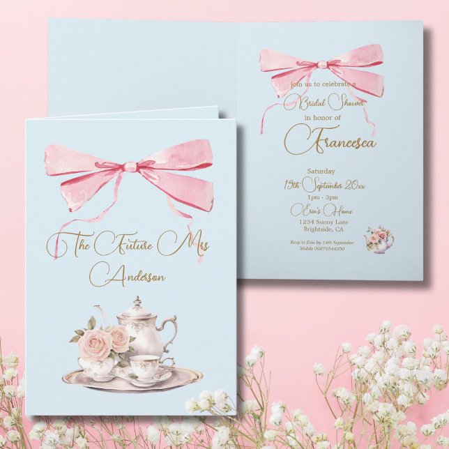 Bridal Shower Regency Tea Party Elegant Invitation (Creator Uploaded)