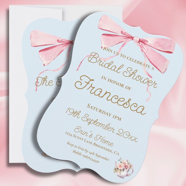 Bridal Shower Regency Tea Party Elegant Invitation (Creator Uploaded)