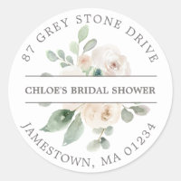 Bridal Shower Return Address Label