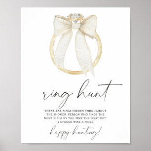  bridal shower Ring hunt game Poster