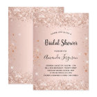 Bridal Shower rose gold confetti