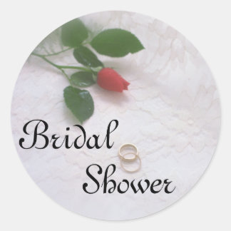 Bridal Shower Rose Stickers