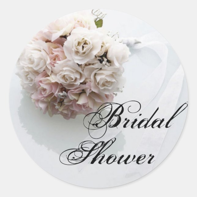 Bridal Shower Rose Stickers (Front)