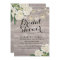 Bridal Shower Rustic Wood Hydrangea Flowers Lights