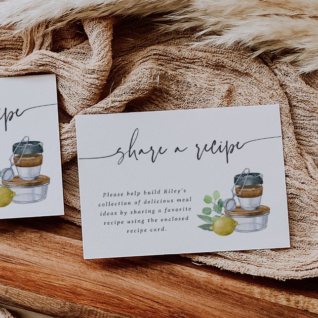 Bridal Shower Share a Recipe Card Insert (Creator Uploaded)