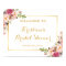 Bridal Shower Sign Elegant Chic Floral Gold Frame