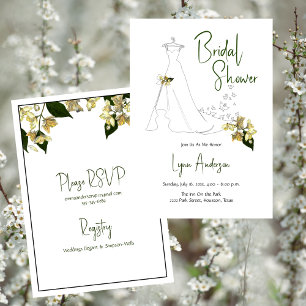 Bridal Shower Soft Summer Floral Invitation