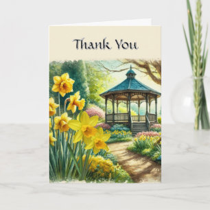 Bridal Shower Spring Daffodils Thank You Card