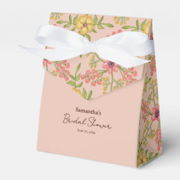 Bridal Shower Spring Floral Pink Pretty Flowers Favour Box
