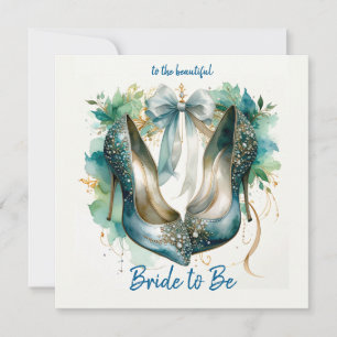 Bridal Shower Stiletto Shoes Bride to Be Card