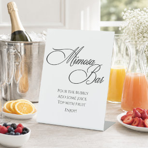 Bridal Shower Tabletop Sign Mimosa Bar