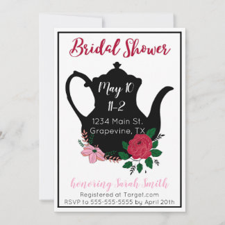 Bridal Shower Tea Invitation