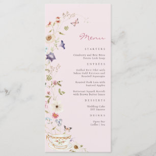 Bridal Shower Tea Menu