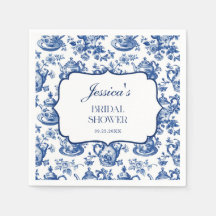 Bridal Shower Tea Party Blue White Chinoiserie