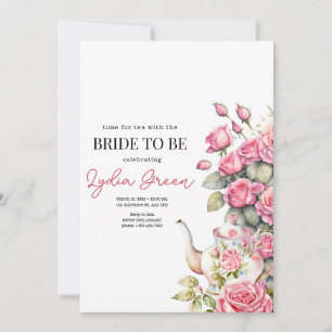 Bridal Shower Tea Party Bridal Tea Party floral Invitation