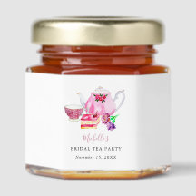 Bridal Shower Tea Party Dusty Rose Teapot