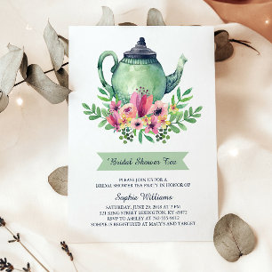 Bridal Shower Tea Party Invitation