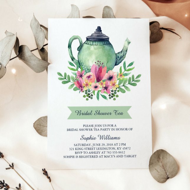 Bridal Shower Tea Party Invitation (Creator Uploaded)