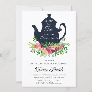 Bridal Shower Tea Party Invitation