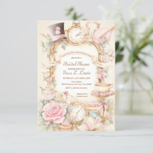 Bridal shower Tea party invitation High tea invite