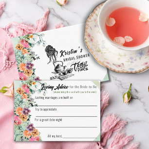Bridal Shower Tea Party Loving Advice Enclosure Card
