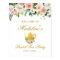 Bridal Shower Tea Party Pink Floral Gold Welcome