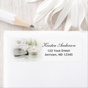 Bridal Shower Tea   Return Address Label