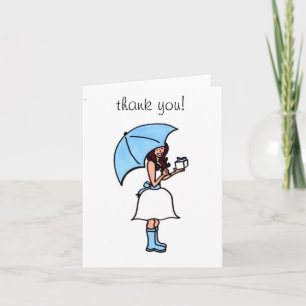 Bridal Shower Thank You (blank) Card