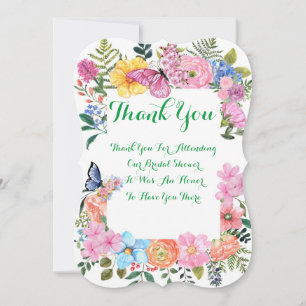 BRIDAL SHOWER THANK YOU CARD