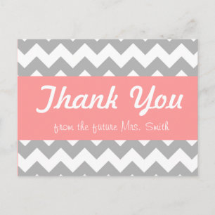 bridal shower thank you card
