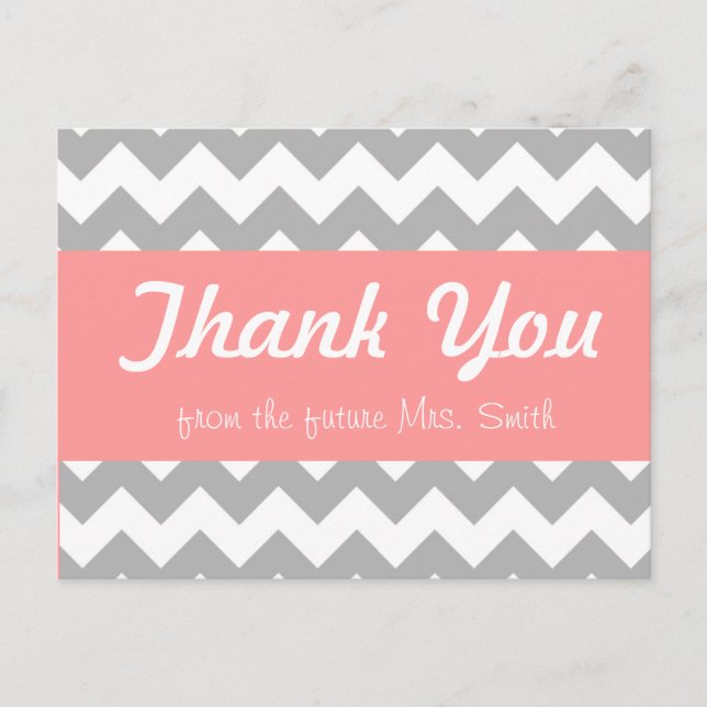 bridal shower thank you card (Front)