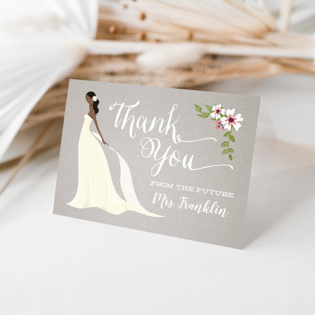 Bridal Shower Thank You Card - Cocoa (Creator Uploaded)