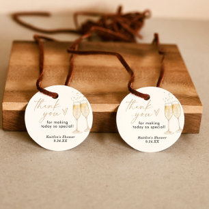Bridal Shower Thank You Favour Tag, Bridal Brunc Favour Tags