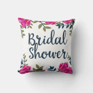 Bridal Shower Vintage Roses Cushion