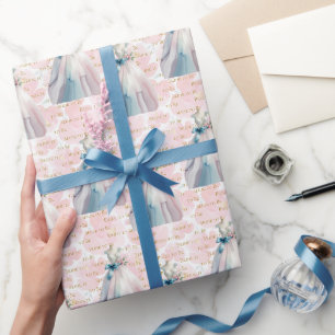 Bridal Shower Wedding Dress Bride to Be Wrapping Paper
