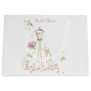 Bridal Shower Wedding Dress  Large Gift Bag