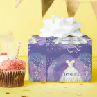 Bridal Shower Wedding Gown Purple & Rose Gold Glam