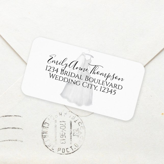 Bridal Shower Wedding Modern Personalised Mailing Label (Creator Uploaded)