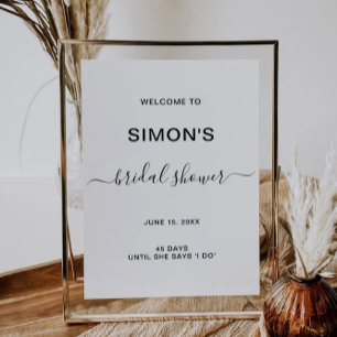 Bridal Shower Welcome Sign Template