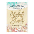 Bridal Shower Welcome Summer Sandy Beach Starfish