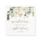 Bridal Shower Welcome White Floral Greenery