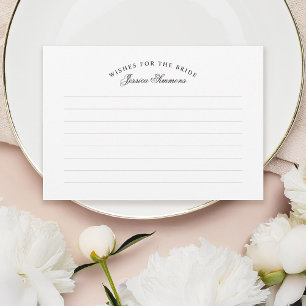 Bridal Shower Wishes Enclosure RSVP Card