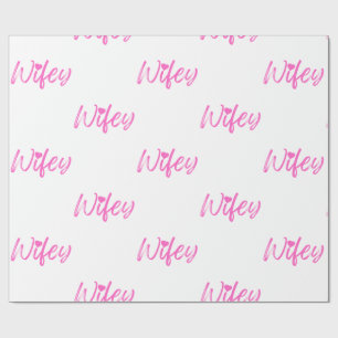 Bridal shower wrapping paper