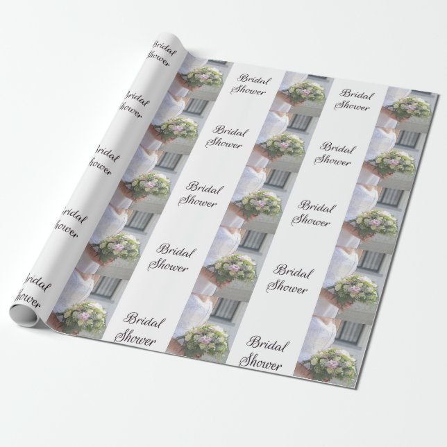 Bridal Shower Wrapping Paper (Unrolled)