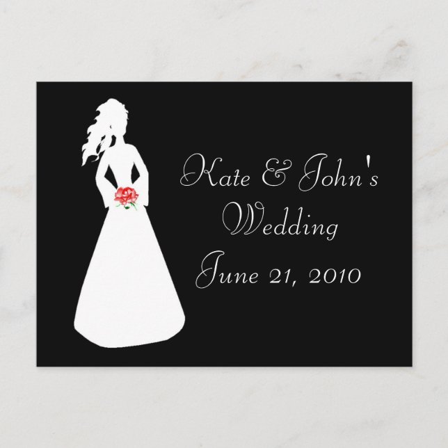 Bridal Silhouette II Postcard (Front)