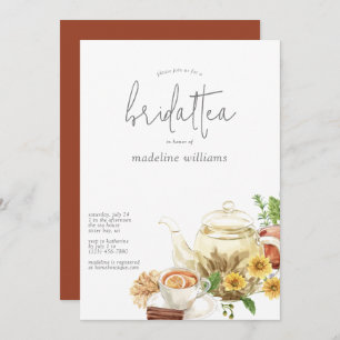 Bridal Tea Boho Bridal Shower Invitation